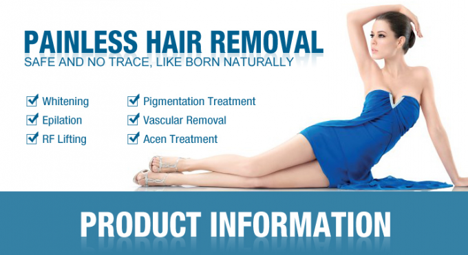 808nm DIY IPL Hair Removal Device , LCD Touch Screen Face Laser Hair Remover