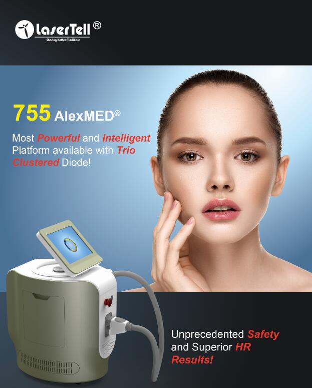 Triple Wavelength 755 808 1064 Diode Laser Hair Removal Equipment CE RoHS Proved
