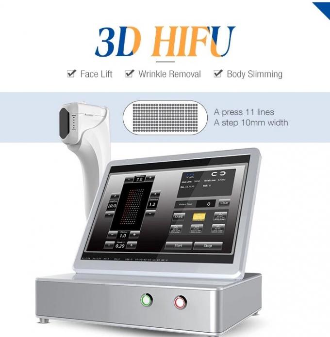 4MHz 11 Lines Portable Hifu Machine / 20000 Shots 2D Hifu Facelift Treatment