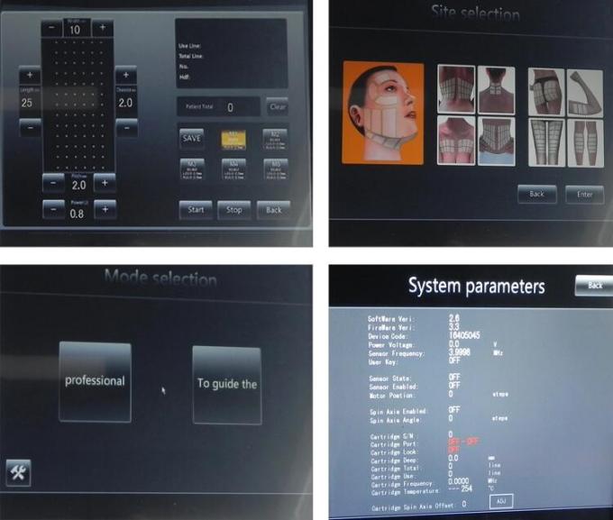 300W Hifu Beauty Machine 1.5mm - 16mm Cartridges With 15.4" Color Touch Screen