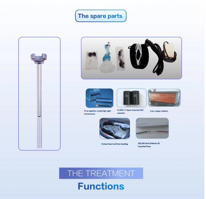 Protable White Hair Removal and Skin Rejuvenation Beauty Machine/Two Handpieces