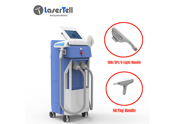 1064nm Long Pulse SHR Hair Removal Machine Q Switch Nd Yag Laser For Tattoo Removal