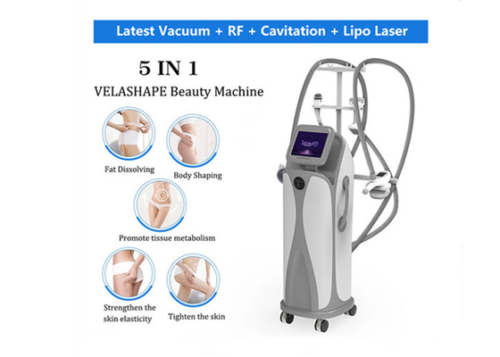 White 30k Ultrasonic Cavitation Vacuum Machine Cellulite Reduction Stationary